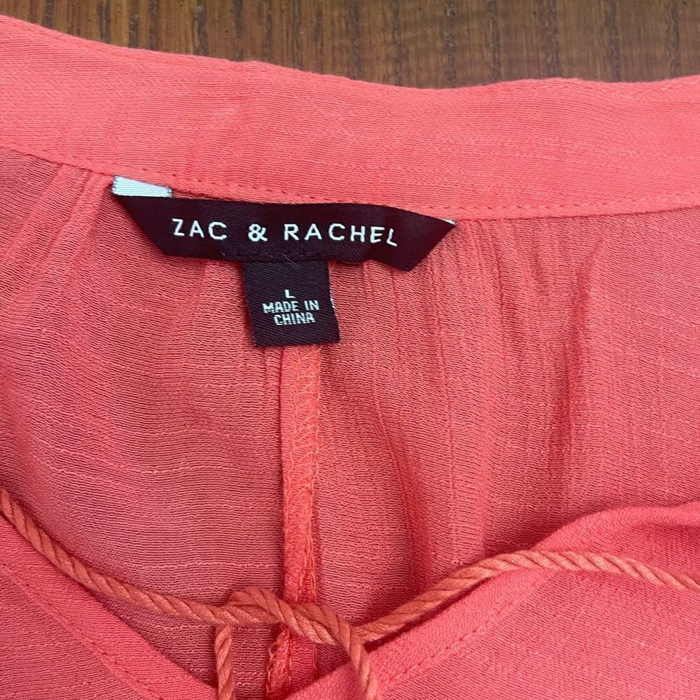 Zac & Rachel 3/4 Sleeve Blouse Size Large - Picture 3 of 4